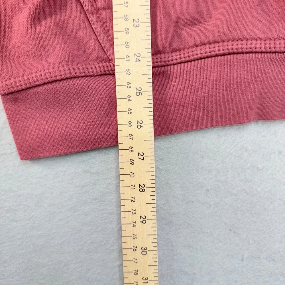 Lincoln Outfitters Hoodie Sweatshirt Youth L (12/14) Pullover Logo Sleeve Salmon